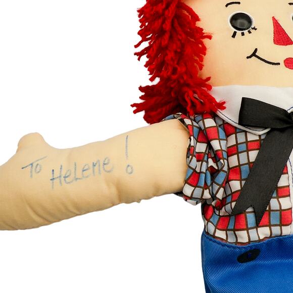 Applause 16" Classic Raggedy Andy Soft Cloth Doll w/Tags Signed by Joni Gruelle - Picture 5 of 7